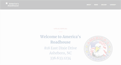 Desktop Screenshot of americasroadhouse.com